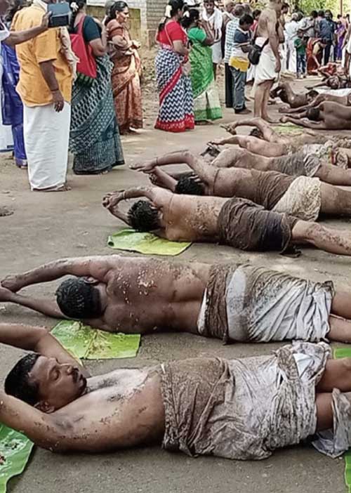 எச்சில் இலையில் உருண்ட பக்தர்கள்! - எதிர்க்கும் அமைப்புகள்.