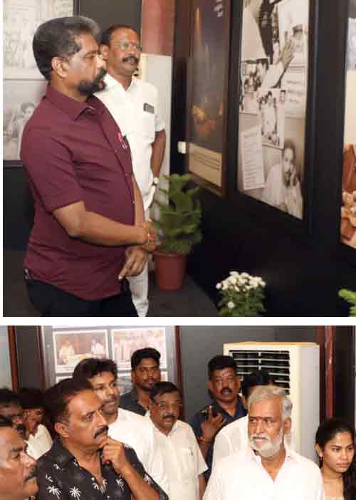 இளைஞர் சமூகத்துக்கு வழிகாட்டும் கலைஞர் புகைப்படக் கண்காட்சி! -அசத்திய சேகர்பாபு