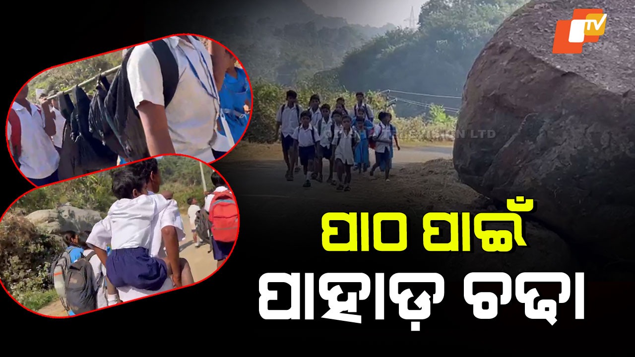 Rural School Closure: ବନ୍ଦ ଗାଁ ସ୍କୁଲ, ୩ କିମି ବିପଦପୂର୍ଣ୍ଣ ଘାଟି ରାସ୍ତାରେ ଯାଉଛନ୍ତି କୁନି ପିଲା