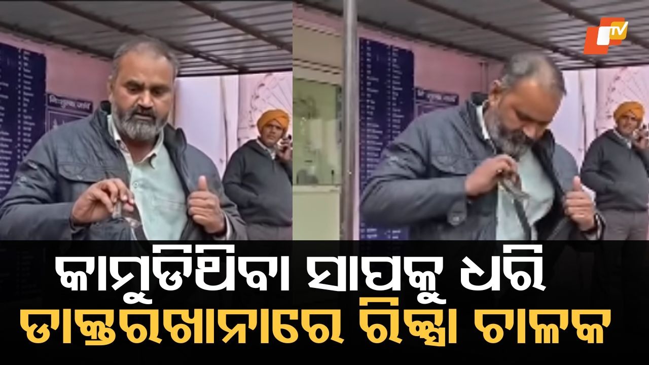 Bizarre Incident: ସାପ କାମୁଡିଲା ପରେ ତାକୁ ପକେଟରେ ପୂରାଇ ମେଡିକାଲ ଗଲେ ଇ-ରିକ୍ସା ଚାଳକ, ଛାନିଆ ହୋଇଗଲେ ଡାକ୍ତର