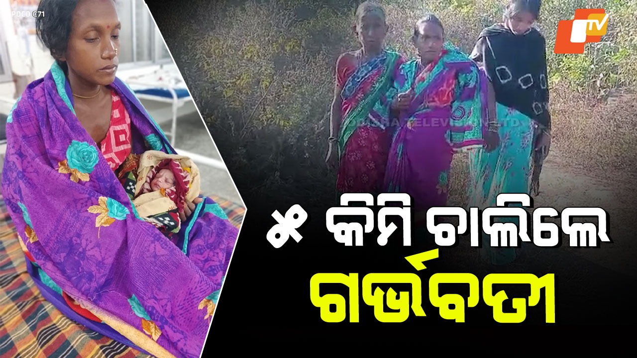 Pregnant Woman Walks 5 km: ରାସ୍ତା ନାହିଁ; ପାହାଡ଼ ତଳକୁ ୫ କିଲୋମିଟର ଚାଲିଲେ ଗର୍ଭବତୀ!