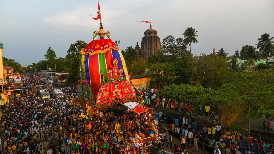 Lord Lingaraj’s Rukuna Rath Yatra In Bhubaneswar