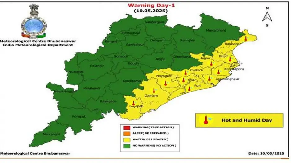 Odisha weather update: Maximum temperature to rise by 3 to 5 degree C; thunderstorms likely