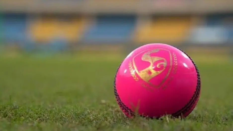 How is pink ball different from the red ball in Tests?