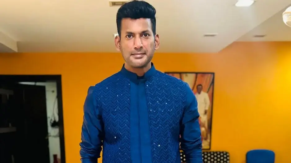 Actor Vishal collapses on stage during public event in Tamil Nadu; team shares update