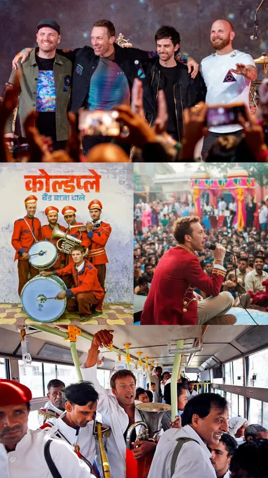 AI Transforms Coldplay Into Vibrant Indian Brass Band Scene
