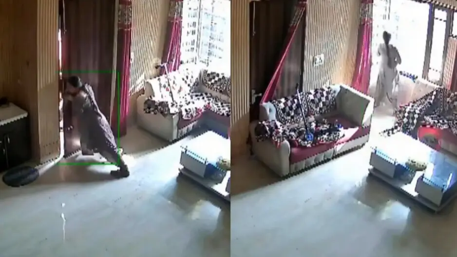 Brave woman all alone prevents 3 robbers from barging into her house, watch alarming video