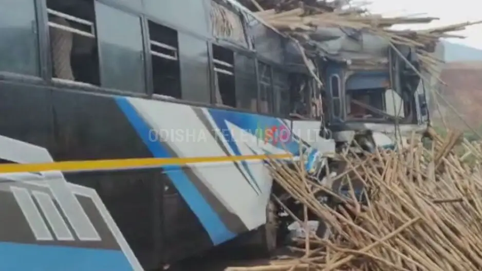 Head-on collision between bus and truck leaves several passengers injured in Odisha's Koraput