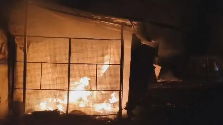 Massive fire breaks out in Aska market, valuables worth lakhs reduced to ashes