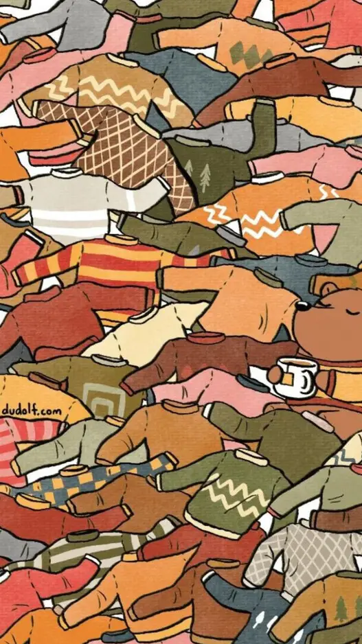 Can you find 3 socks among the sweaters in 10 secs?