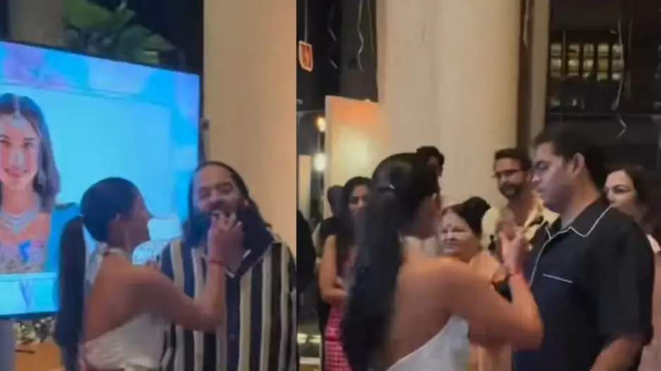 Radhika Merchant's awkward moment! Akash Ambani refuses to eat cake from birthday girl's hand, know why