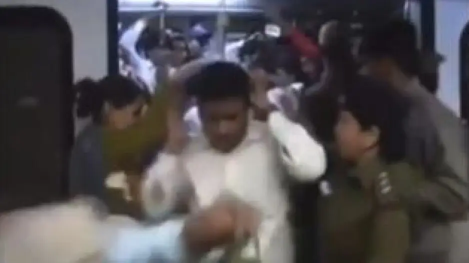 Delhi Metro: Cops thrash men travelling in women’s coach; viral video sparks debate