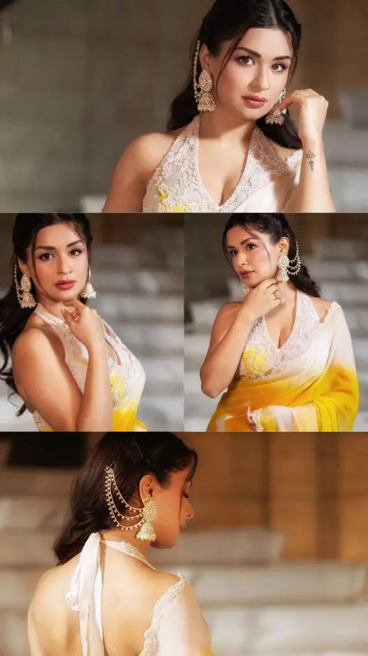 Avneet Kaur Defines Beauty In Mustard Yellow Saree, Pics Go Viral