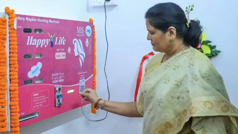 Sanitary napkin vending, disposal machines installed at Odisha secretariat