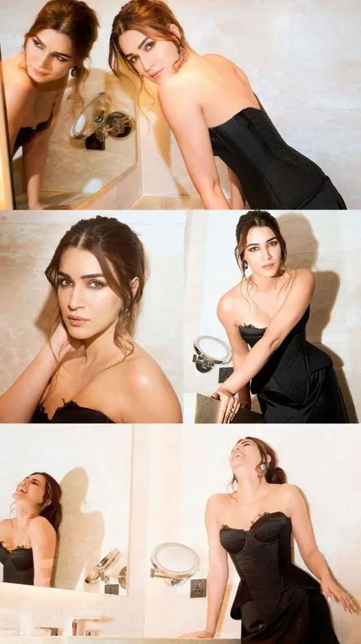 Kriti Sanon’s Black Corset Dress Raises Temperature In Chilling Winter