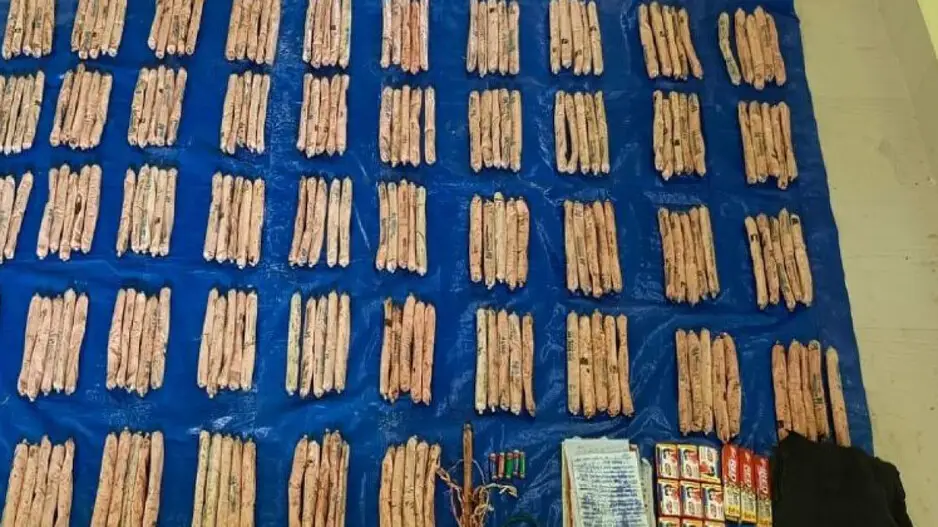 Over 200 gelatin sticks, pressure mechanism and other articles recovered from Naxal dump in Odisha