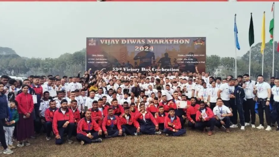 Vijay Diwas: Assam Rifles organises Half Marathon in Tripura