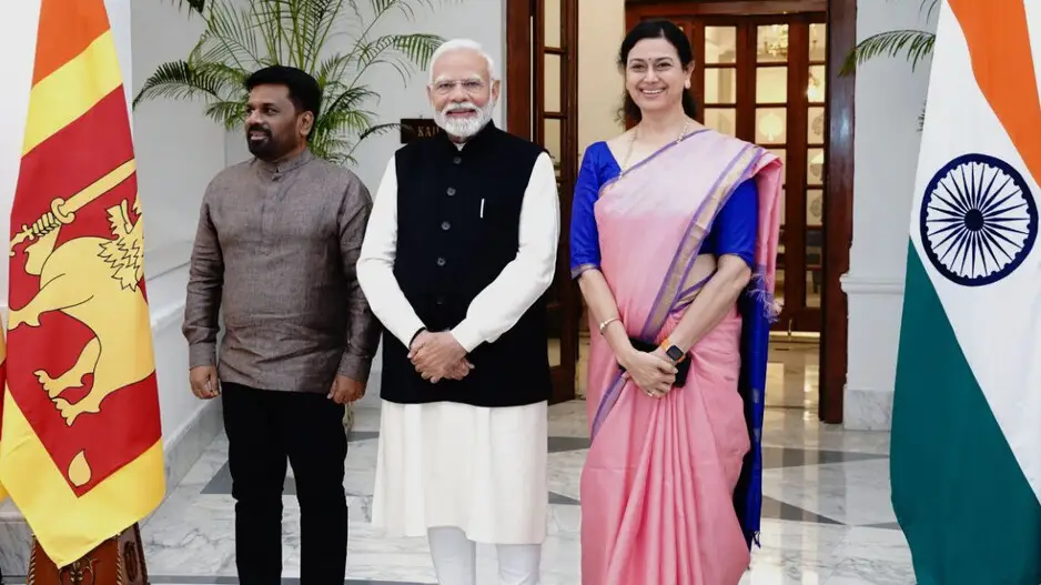 OTV MD Jagi Mangat Panda joins banquet hosted by PM Modi in honour of Sri Lankan President Anura Kumara Dissanayake