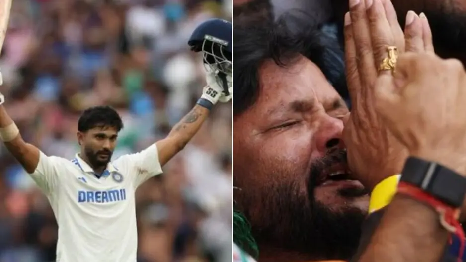 Nitish Reddy scores maiden century; his father’s priceless reaction goes viral