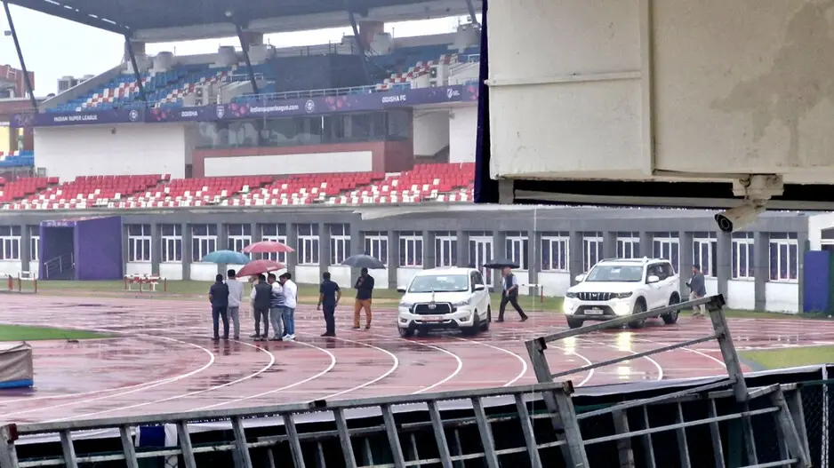 Govt vehicle on Kalinga Stadium athletic track: BJD leader decries, Odisha Sports Minister responds