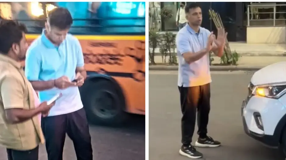 Rahul Dravid escapes unhurt after goods-laden auto hits his car in Bengaluru