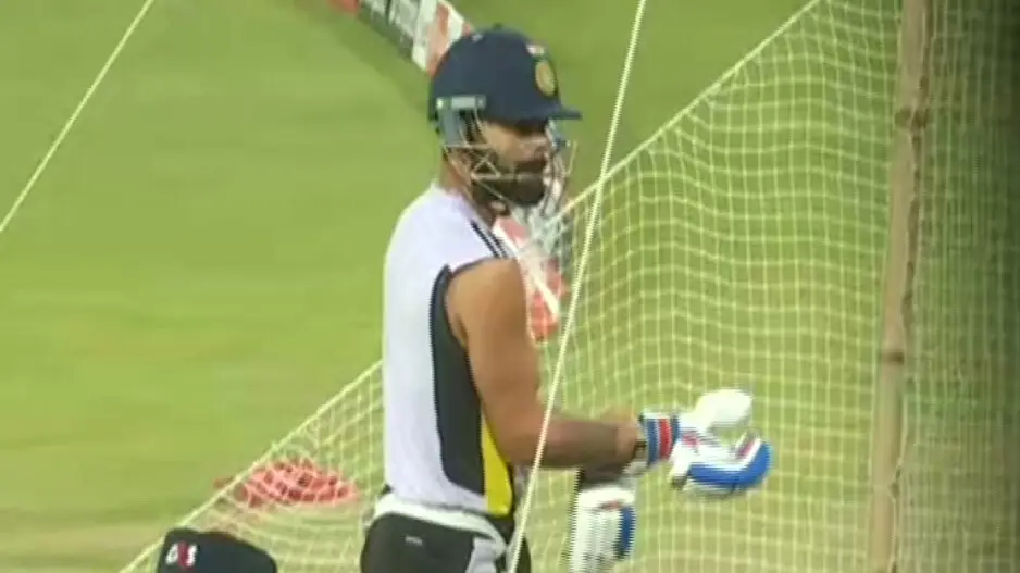 Ahead of the India-England ODI, fans cheer for Rohit, Virat Kohli during nets at Cuttack Barabati Stadium