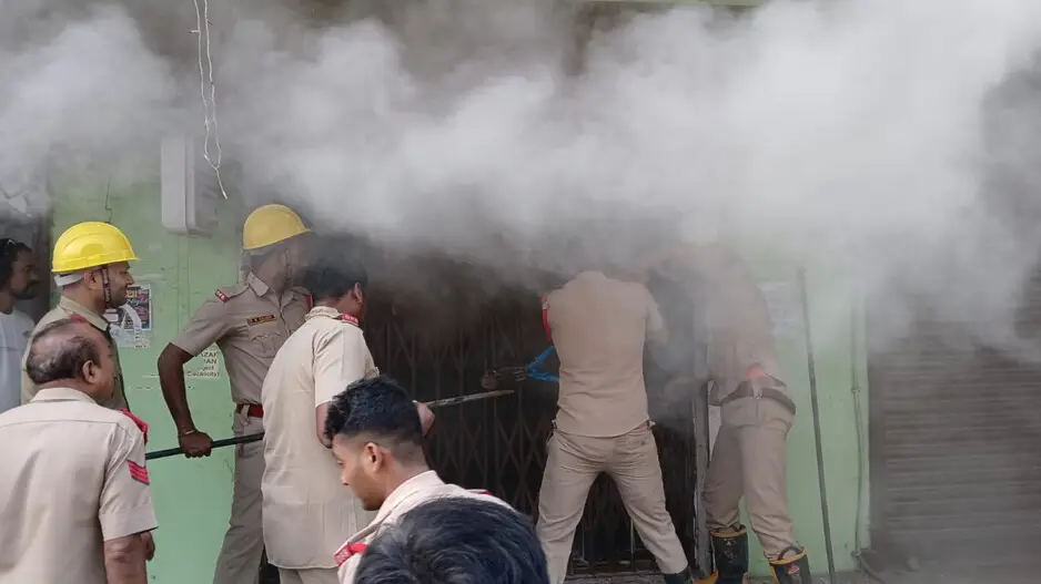 Fire breaks out at Punjab National Bank in Odisha’s Jagatsinghpur, firefighters battle flames for hours
