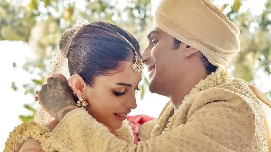 Prateik Babbar and Priya Banerjee tie the knot in an intimate ceremony