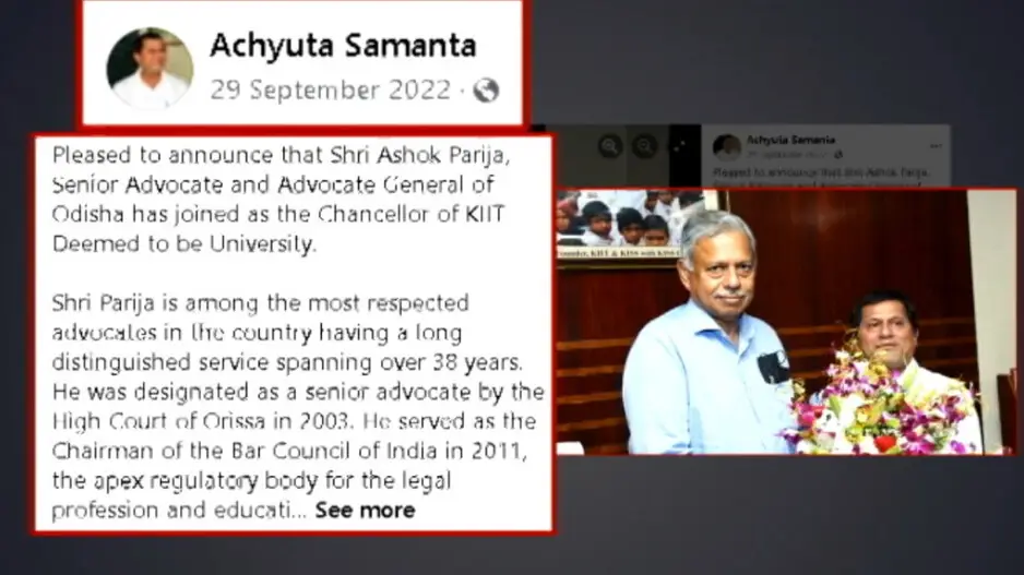 Why isn’t KIIT University under RTI ambit? OSAA targets former Odisha Advocate General