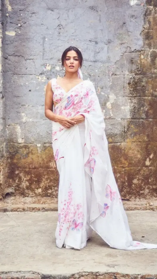 Wamiqa Gabbi Redefines Ethnic Elegance in Whimsical Butterfly Saree Look