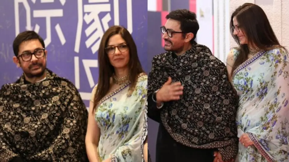 Aamir Khan makes public appearance with girlfriend Gauri Spratt in China, watch