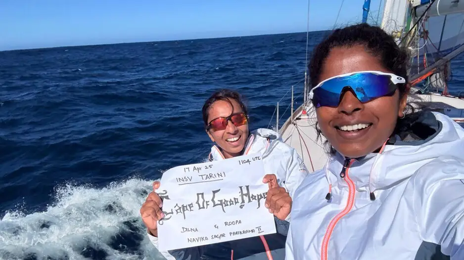 Sagar parikrama mission: Women sailors cross dangerous 'Cape of Good Hope'