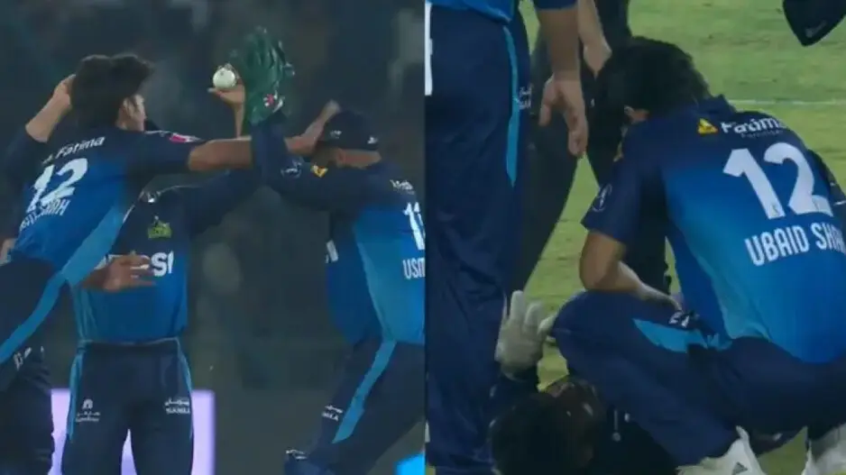 PSL 2025: Pakistan bowler punches teammate in bizarre celebration - watch