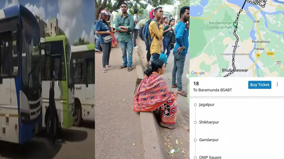 Ama Bus service disruptions leave commuters stranded in Cuttack-Bhubaneswar