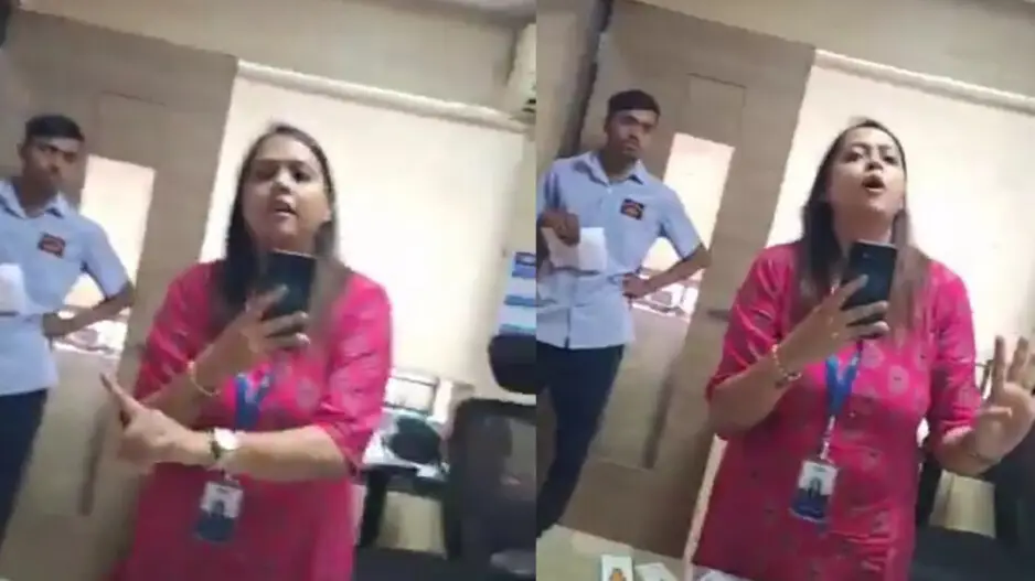 SBI branch manager cornered by locals over not speaking in Kannada, CM announces transfer; watch