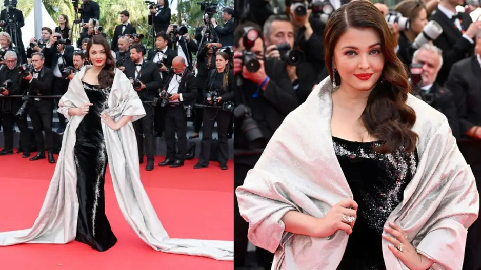 Aishwarya Rai handles wardrobe mishap with grace at Cannes 2025; watch