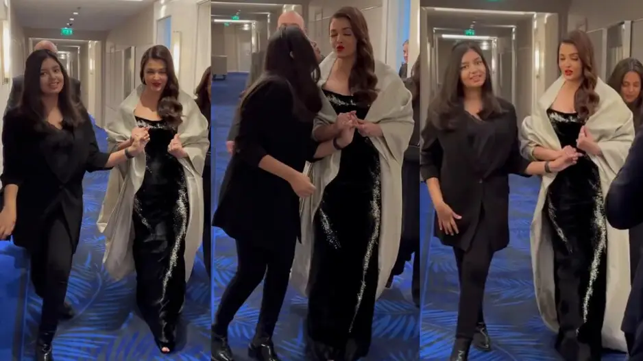 Aishwarya Rai Bachchan's adorable moment with Aaradhya before Cannes red carpet winning hearts, watch