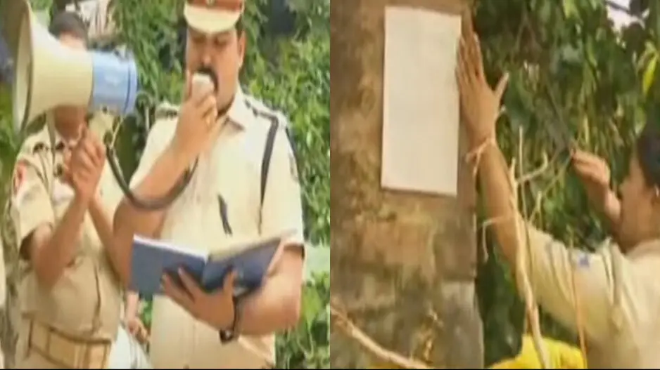 Illegal narcotics trade: Police put up ‘latka’ at house of an absconding accused in Bhubaneswar