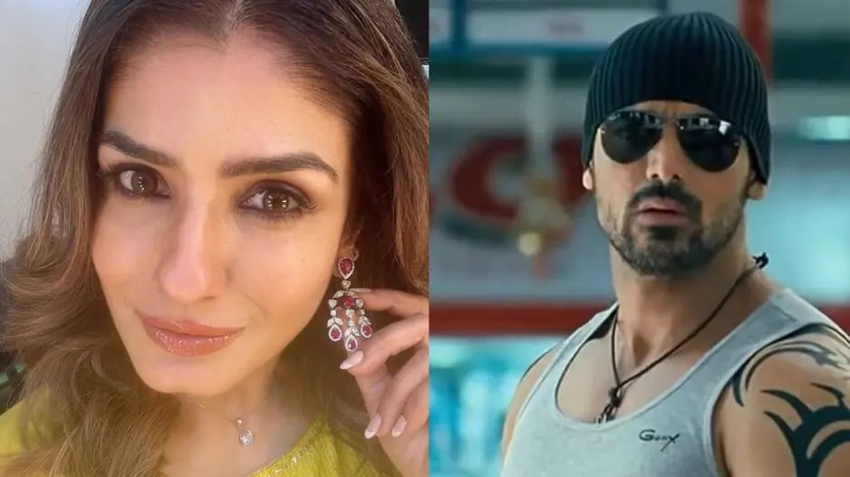 When John Abraham revealed cute bromance details with Raveena Tandon; Watch her reaction