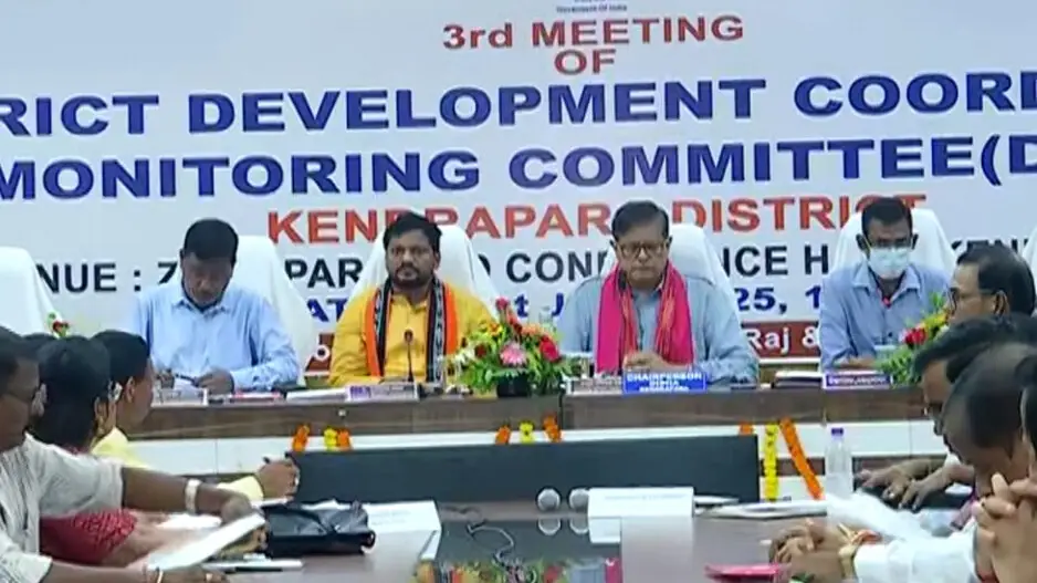 MP Baijayant Panda chairs DISHA meeting in Kendrapara