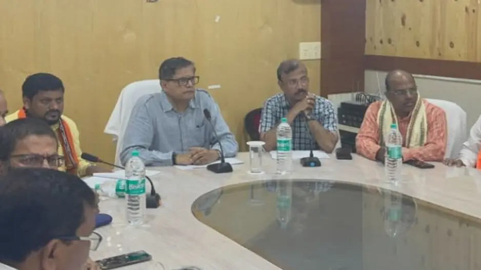 BJP MP Baijayant Panda reviews progress of major infrastructure projects in Kendrapara