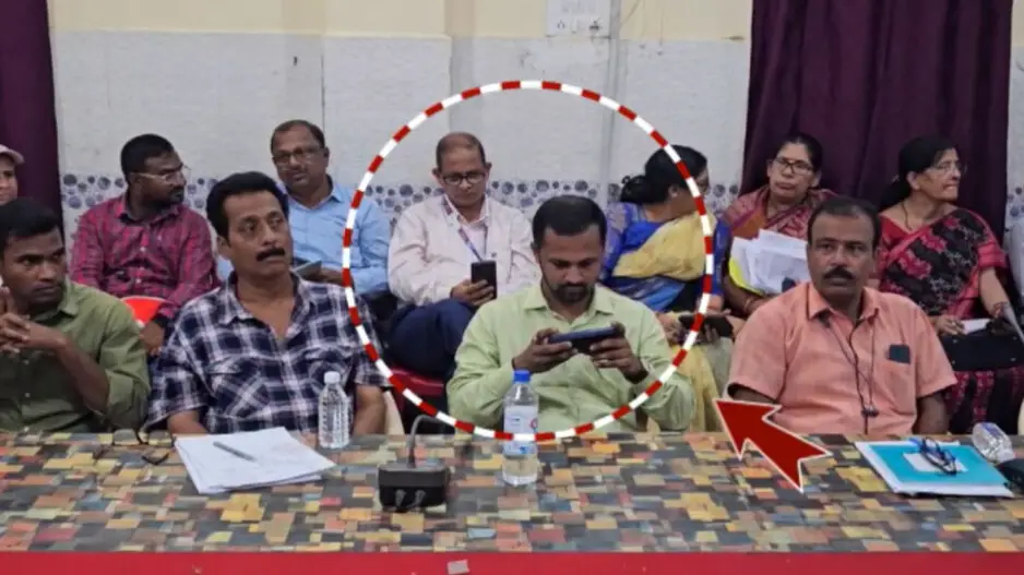 Odisha officials caught on phones during public grievance hearing