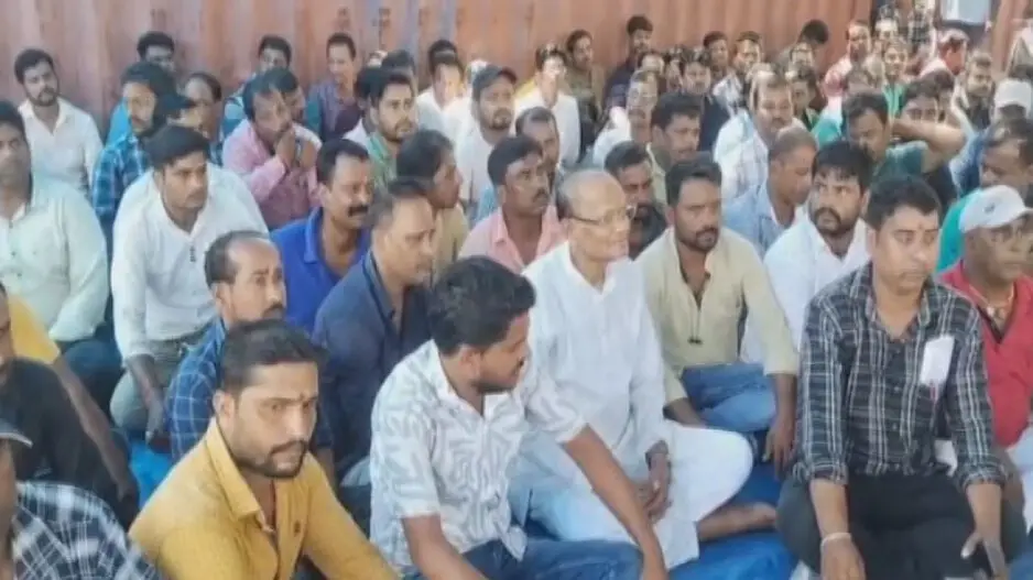 Contract workers stage dharna at Paradip International Cargo Terminal